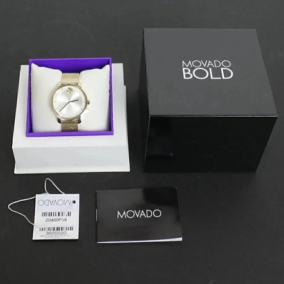 Movado Women's Bold Gold-tone Stainless Steel Ladies Watch - 3600920 ($695 MSRP)